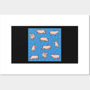 Blue Sky Pigs Posters and Art
